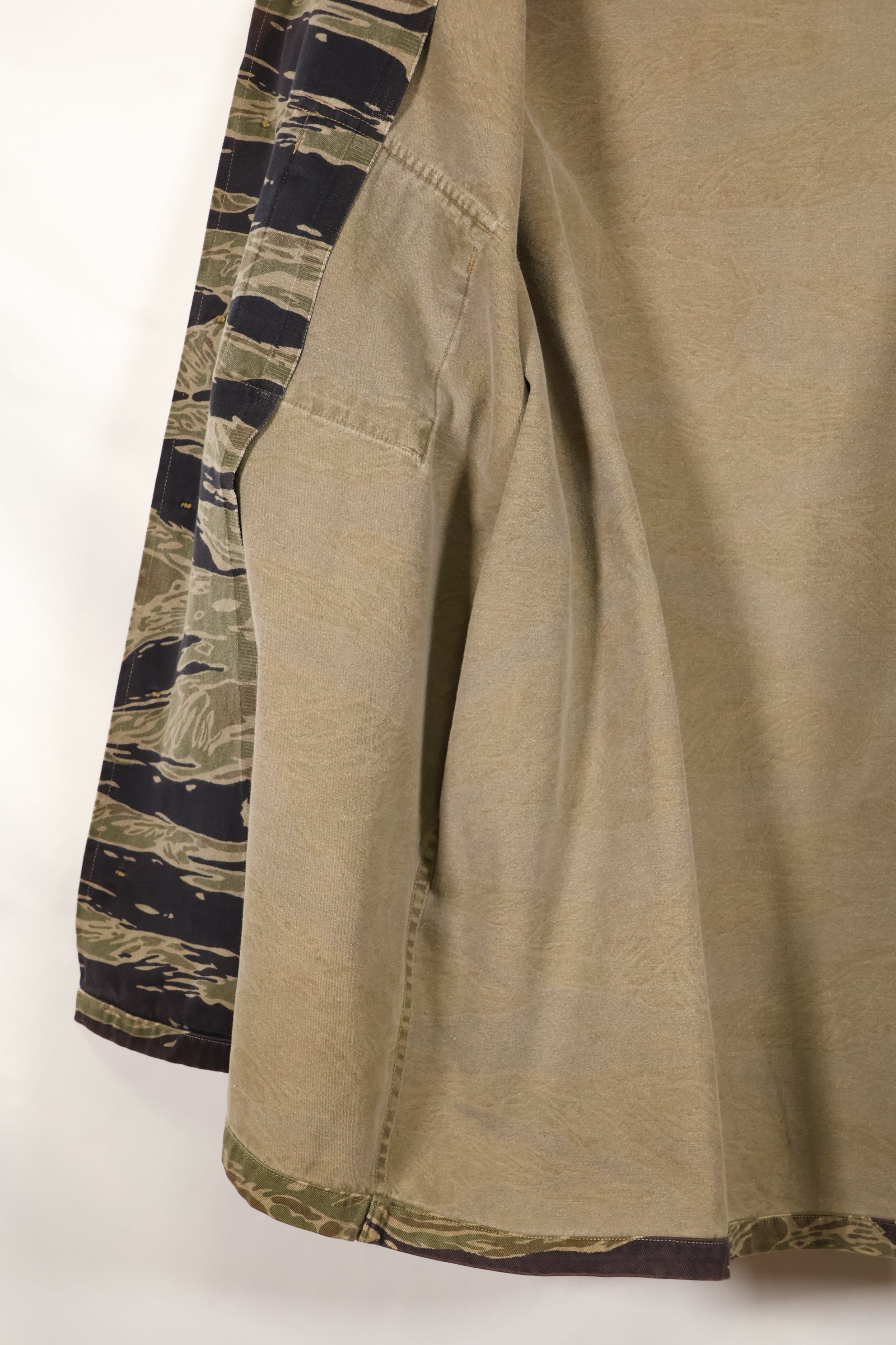 Osaka MASH A-XL silver tiger stripe Asian cut shirt, used, faded.