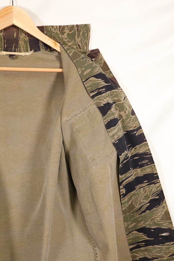 Osaka MASH A-XL silver tiger stripe Asian cut shirt, used, faded.