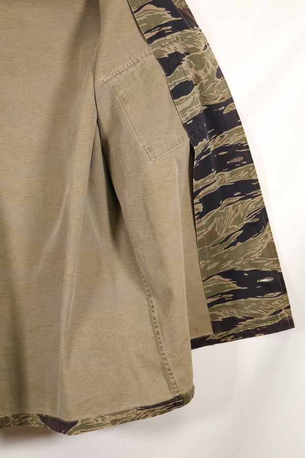 Osaka MASH A-XL silver tiger stripe Asian cut shirt, used, faded.