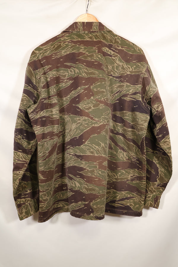 Osaka MASH A-XL silver tiger stripe Asian cut shirt, used, faded.