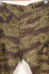 A-M Silver Tiger Stripe Asian Cut Pants made by Osaka MASH, used, faded.
