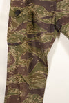 A-M Silver Tiger Stripe Asian Cut Pants made by Osaka MASH, used, faded.