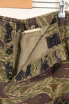 A-M Silver Tiger Stripe Asian Cut Pants made by Osaka MASH, used, faded.