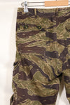 A-M Silver Tiger Stripe Asian Cut Pants made by Osaka MASH, used, faded.
