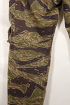 A-M Silver Tiger Stripe Asian Cut Pants made by Osaka MASH, used, faded.