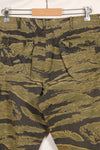 A-M gold tiger stripe Asian cut pants made by Osaka MASH, used, faded.