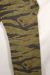 A-M gold tiger stripe Asian cut pants made by Osaka MASH, used, faded.
