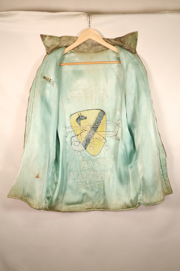 1967–68 U.S. Army 1st Cavalry Division AN-KHE 478th AVN Tour Jacket, Vietnam Jacket, Used