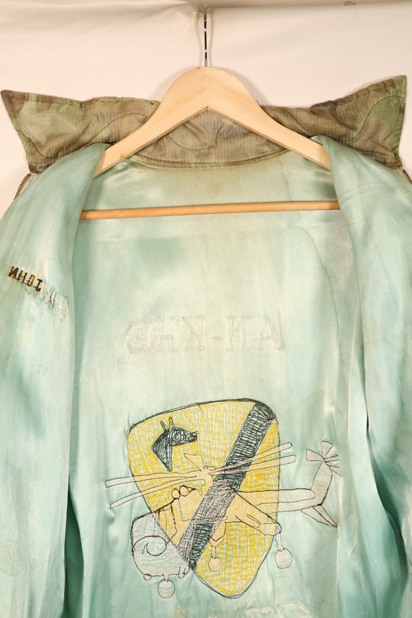 1967–68 U.S. Army 1st Cavalry Division AN-KHE 478th AVN Tour Jacket, Vietnam Jacket, Used
