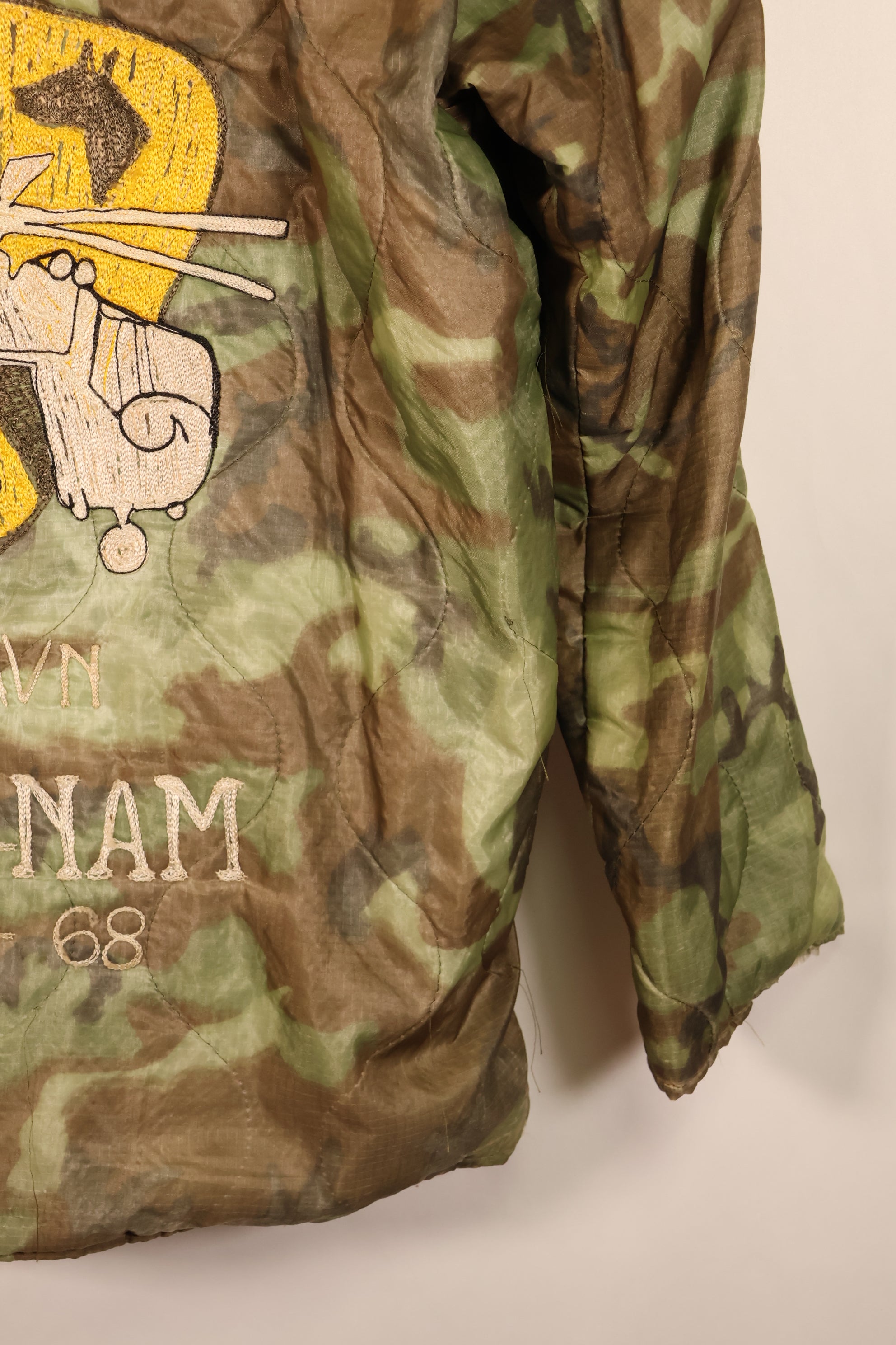1967–68 U.S. Army 1st Cavalry Division AN-KHE 478th AVN Tour Jacket, Vietnam Jacket, Used