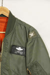1969年契約　アメリカ空軍　L2-B　ライトゾーン　フライトジャケット　パッチ・階級章付　中古品