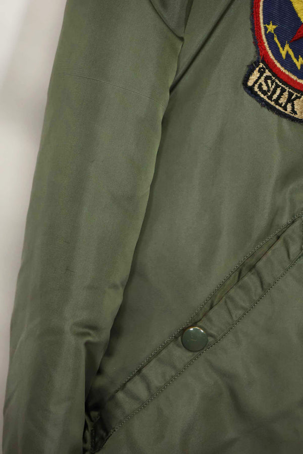 1969年契約　アメリカ空軍　L2-B　ライトゾーン　フライトジャケット　パッチ・階級章付　中古品