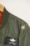 1969年契約　アメリカ空軍　L2-B　ライトゾーン　フライトジャケット　パッチ・階級章付　中古品