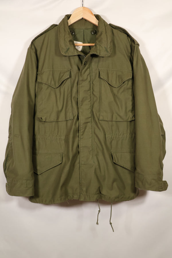 สัญญาปี 1969 S-S กองทัพสหรัฐอเมริกา เสื้อแจ็คเก็ตสนาม M65 รุ่นที่ 2 ซิปอะลูมิเนียม สินค้ามือสอง