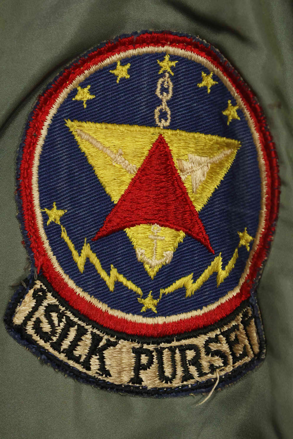 1969年契約　アメリカ空軍　L2-B　ライトゾーン　フライトジャケット　パッチ・階級章付　中古品