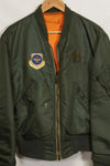 1968 Contract USAF L2-B Light Zone Flight Jacket Large Size Used