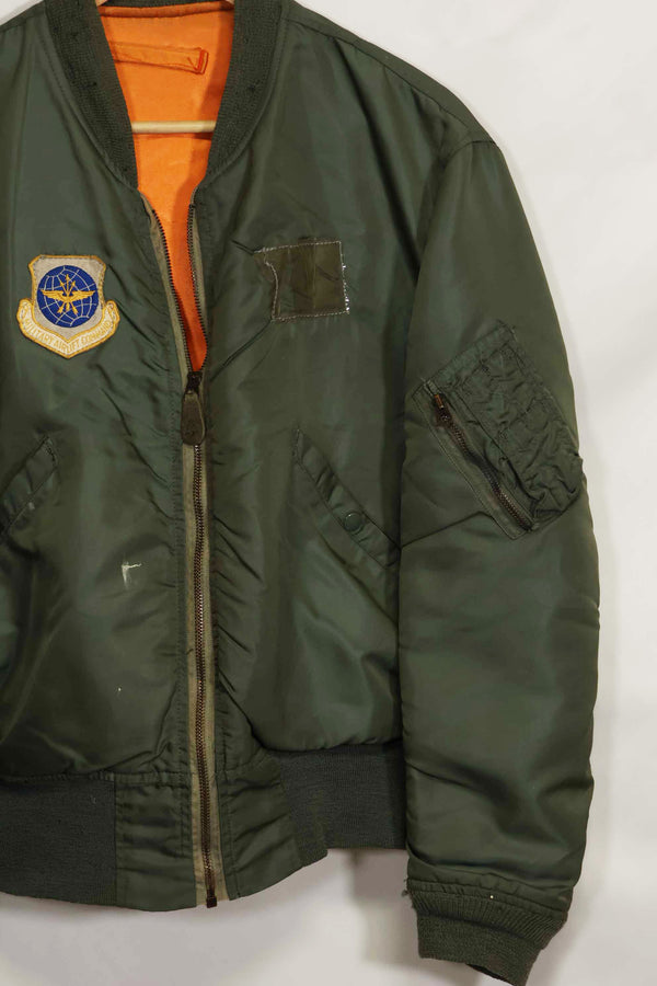 1968 Contract USAF L2-B Light Zone Flight Jacket Large Size Used