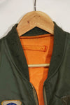 1968 Contract USAF L2-B Light Zone Flight Jacket Large Size Used
