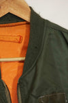 1968 Contract USAF L2-B Light Zone Flight Jacket Large Size Used