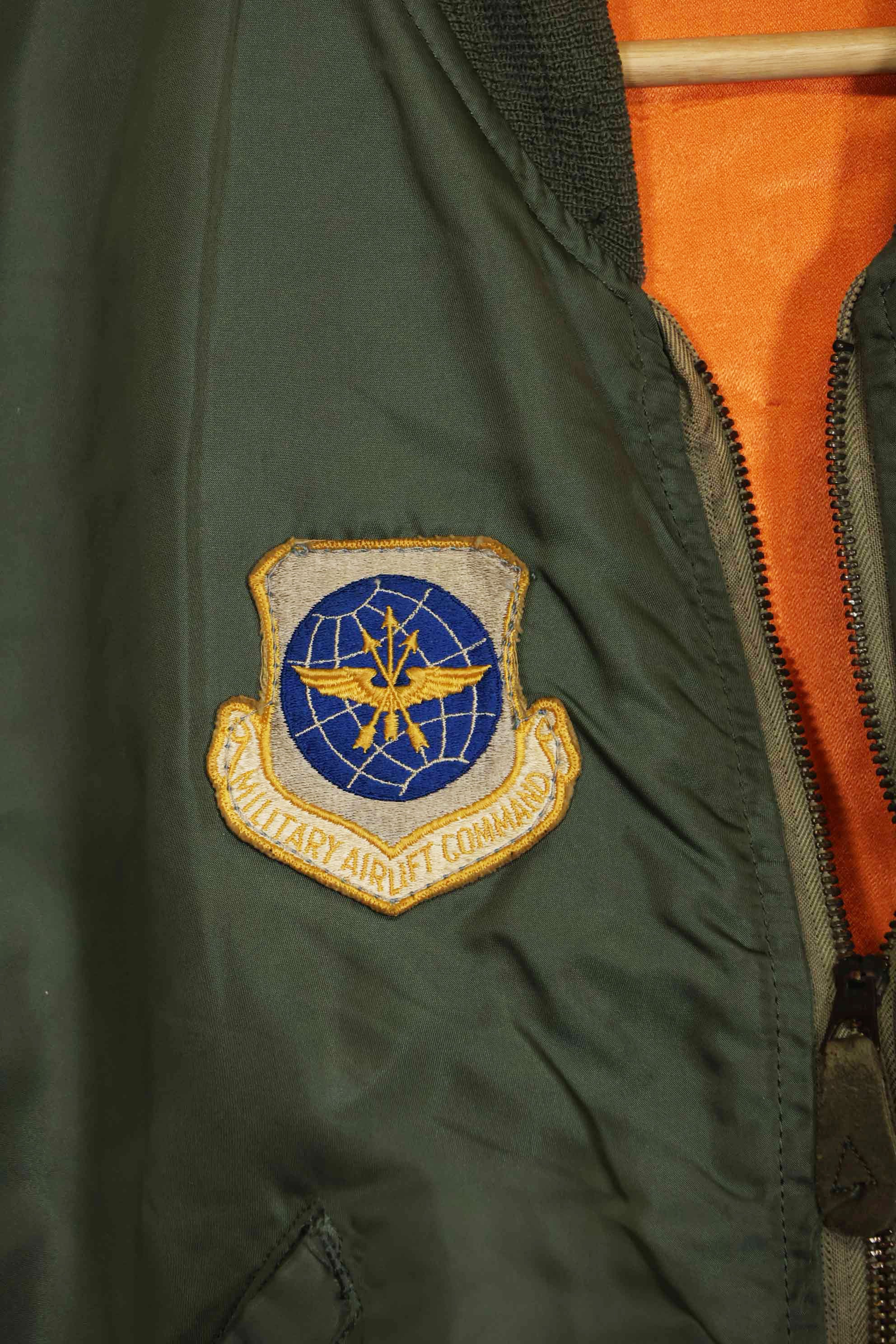1968 Contract USAF L2-B Light Zone Flight Jacket Large Size Used