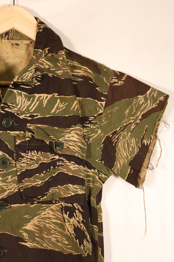 ประมาณปี 1965–66, แบบตัดเย็บสไตล์เอเชีย, ลายเสือโอกินาวา, เสื้อลายเสือแขนสั้นสั่งตัดพิเศษ, JWD, มือสอง