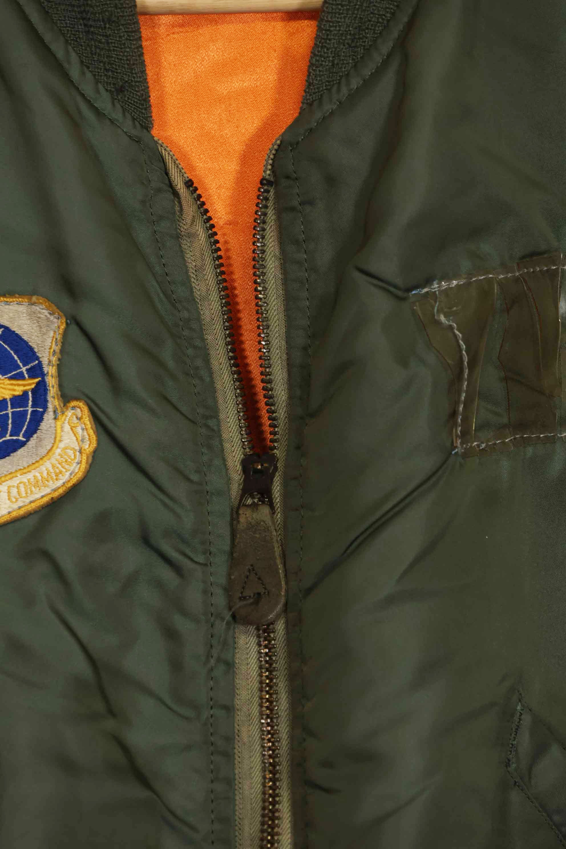 1968 Contract USAF L2-B Light Zone Flight Jacket Large Size Used