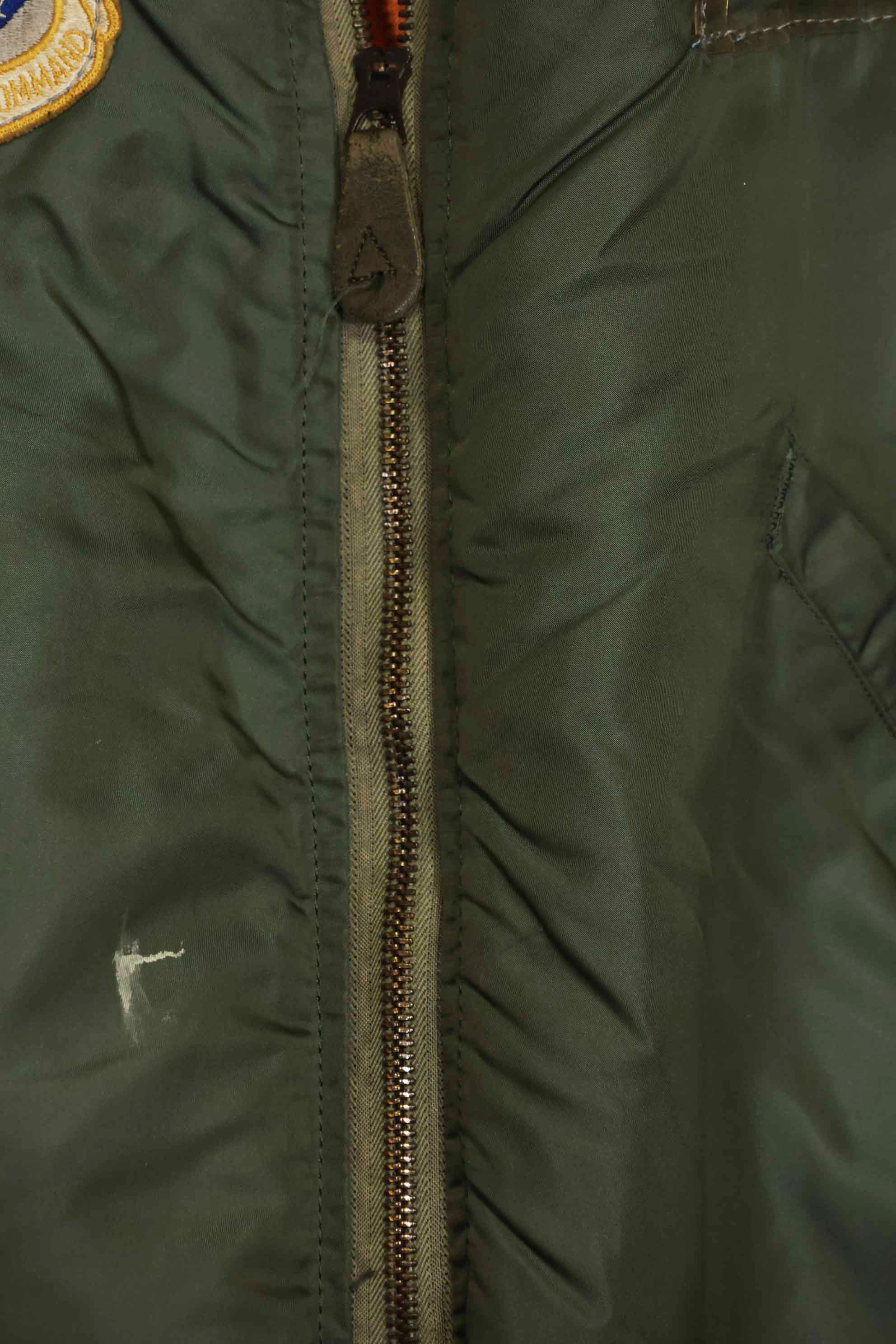 1968 Contract USAF L2-B Light Zone Flight Jacket Large Size Used
