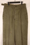 実物　1940年代後半〜50年代前半　M45 ODコットンフィールドパンツ　中古品　使用感強い