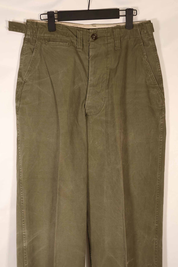 実物　1940年代後半〜50年代前半　M45 ODコットンフィールドパンツ　中古品　使用感強い