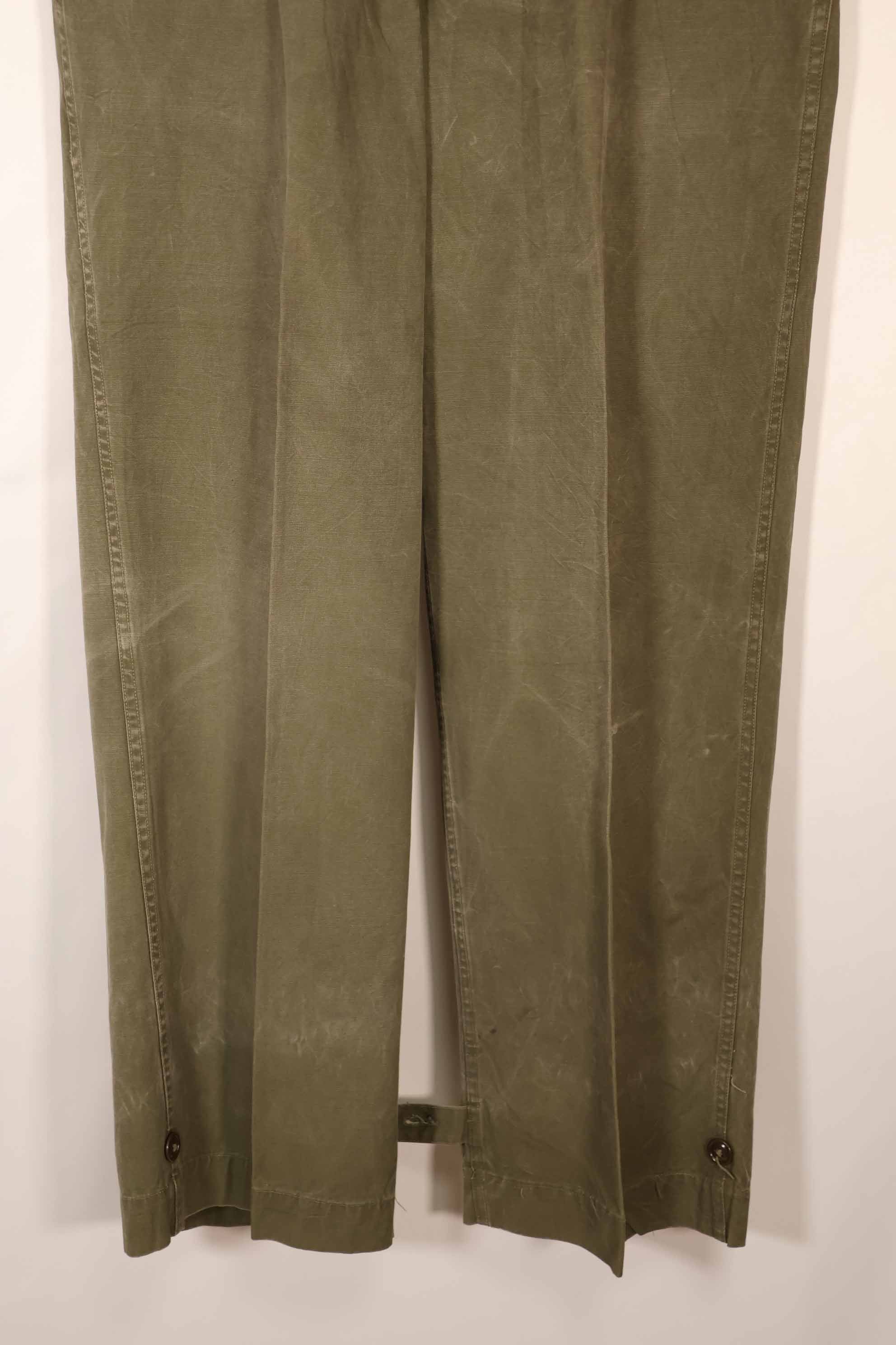 実物　1940年代後半〜50年代前半　M45 ODコットンフィールドパンツ　中古品　使用感強い