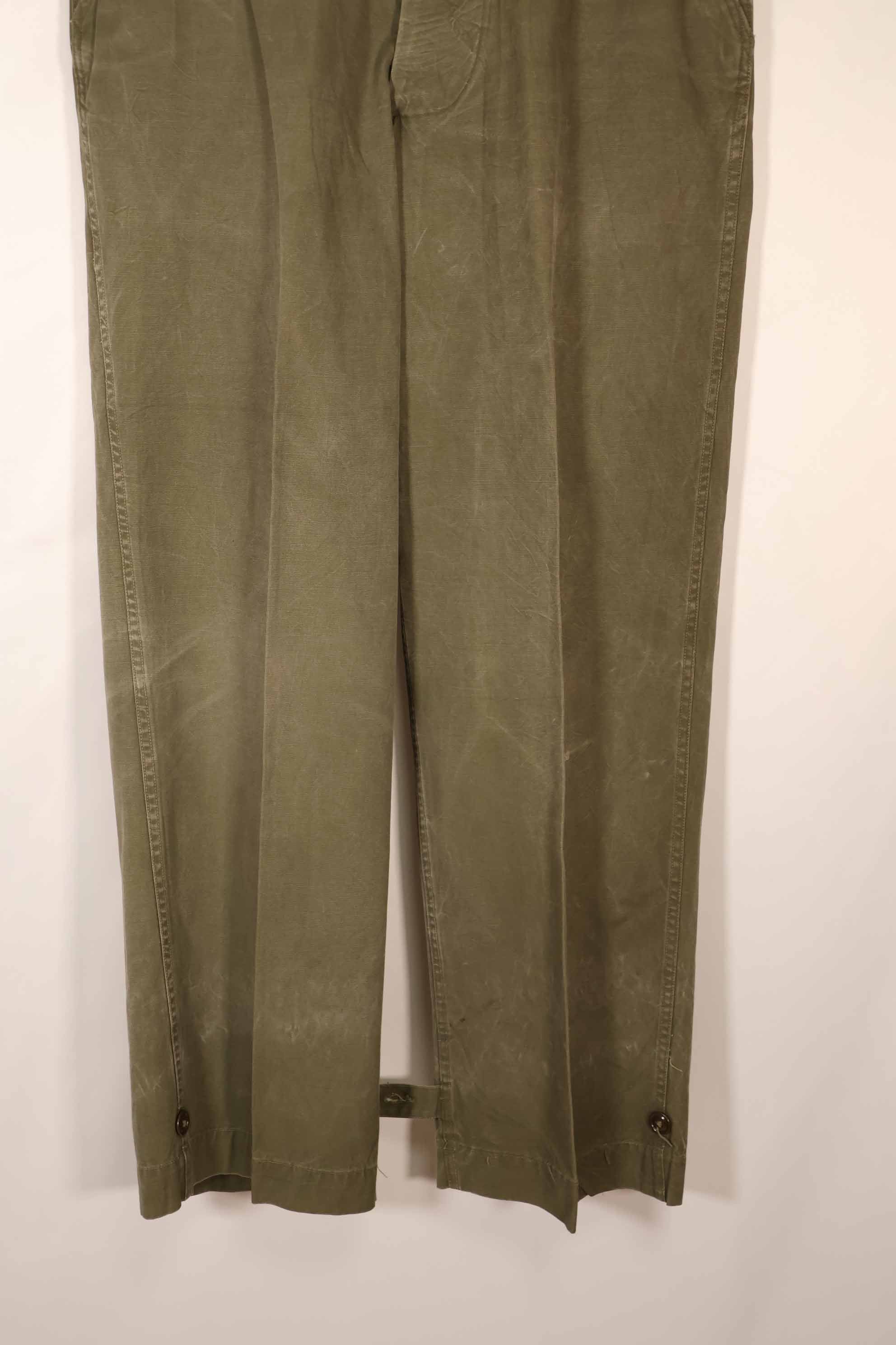 実物　1940年代後半〜50年代前半　M45 ODコットンフィールドパンツ　中古品　使用感強い