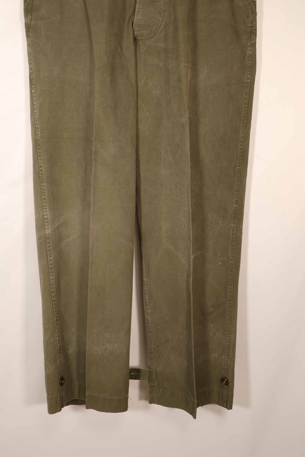 実物　1940年代後半〜50年代前半　M45 ODコットンフィールドパンツ　中古品　使用感強い