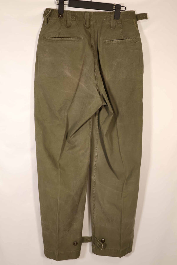 実物　1940年代後半〜50年代前半　M45 ODコットンフィールドパンツ　中古品　使用感強い
