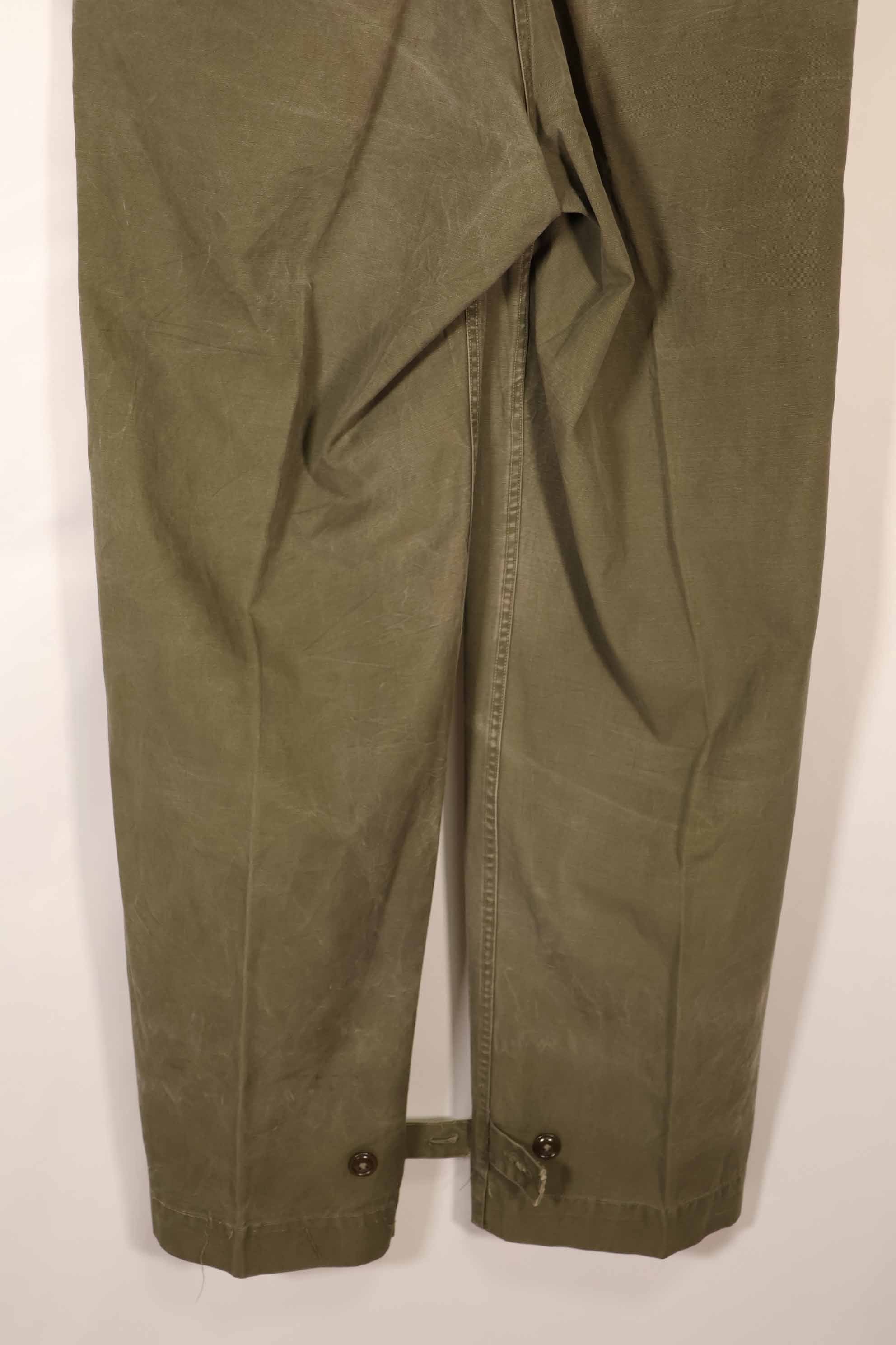 実物　1940年代後半〜50年代前半　M45 ODコットンフィールドパンツ　中古品　使用感強い