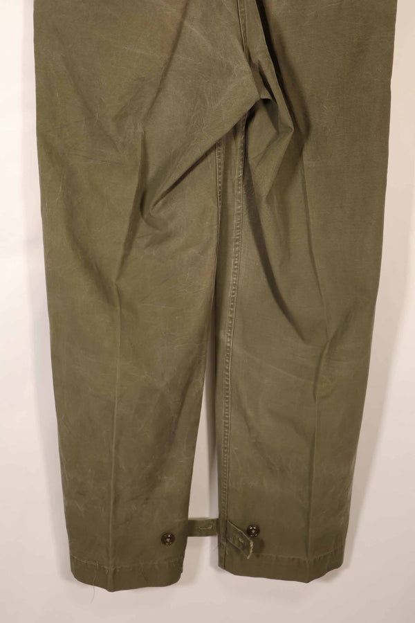 実物　1940年代後半〜50年代前半　M45 ODコットンフィールドパンツ　中古品　使用感強い