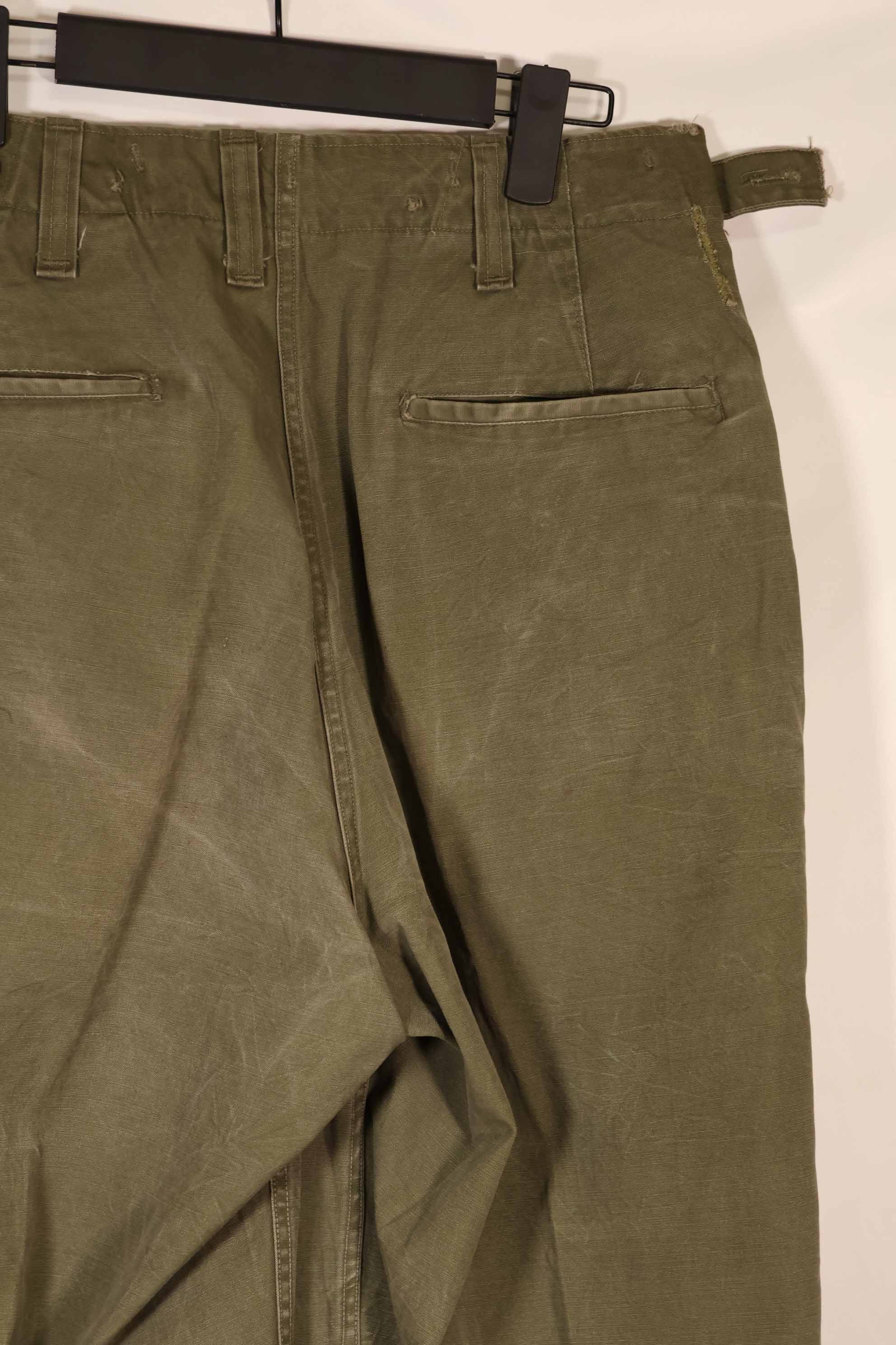 実物　1940年代後半〜50年代前半　M45 ODコットンフィールドパンツ　中古品　使用感強い