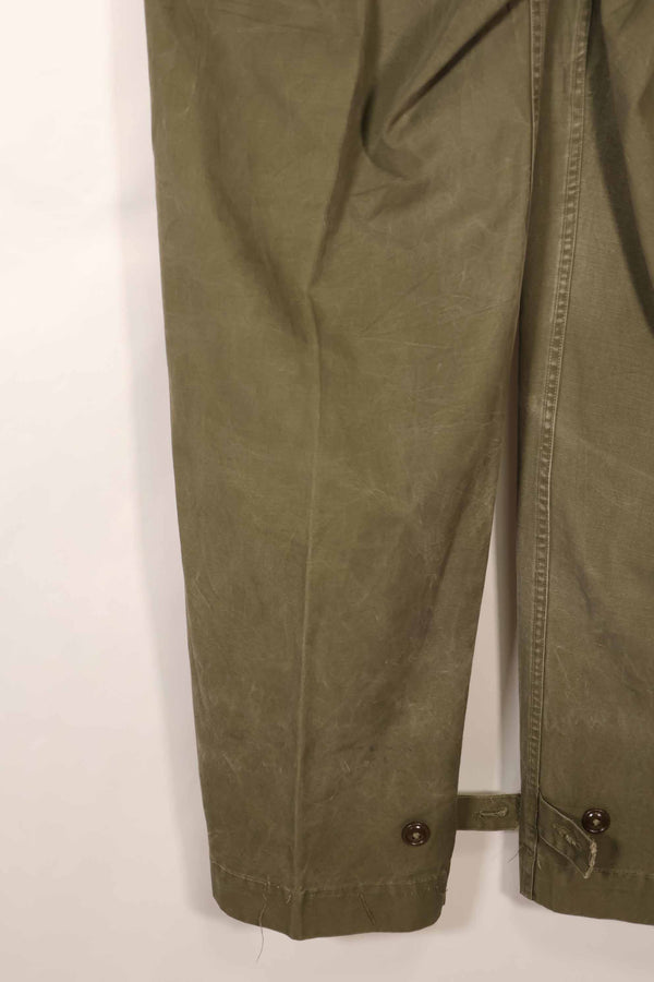 実物　1940年代後半〜50年代前半　M45 ODコットンフィールドパンツ　中古品　使用感強い