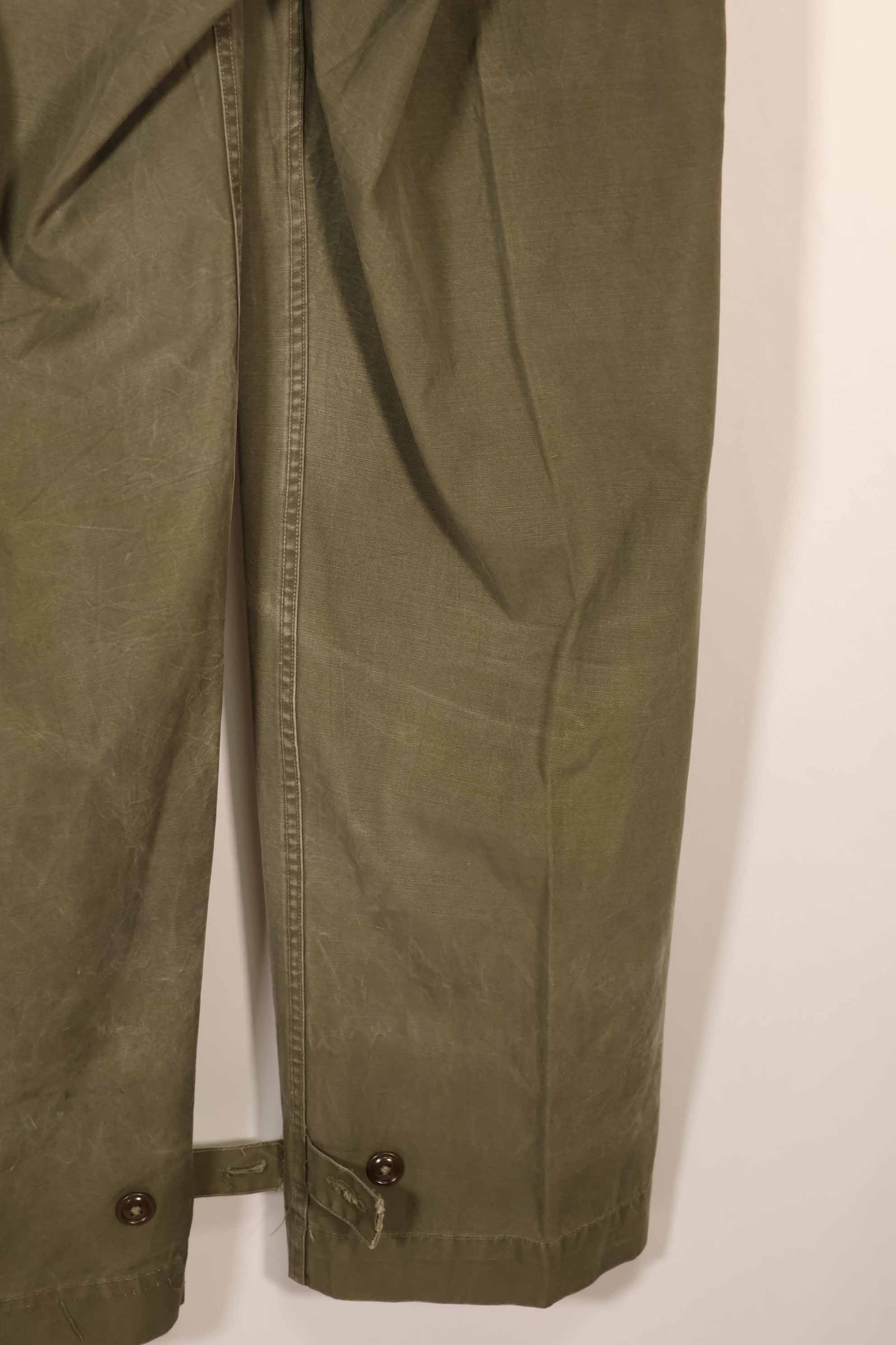 実物　1940年代後半〜50年代前半　M45 ODコットンフィールドパンツ　中古品　使用感強い