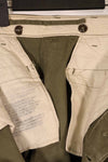 実物　1940年代後半〜50年代前半　M45 ODコットンフィールドパンツ　中古品　使用感強い