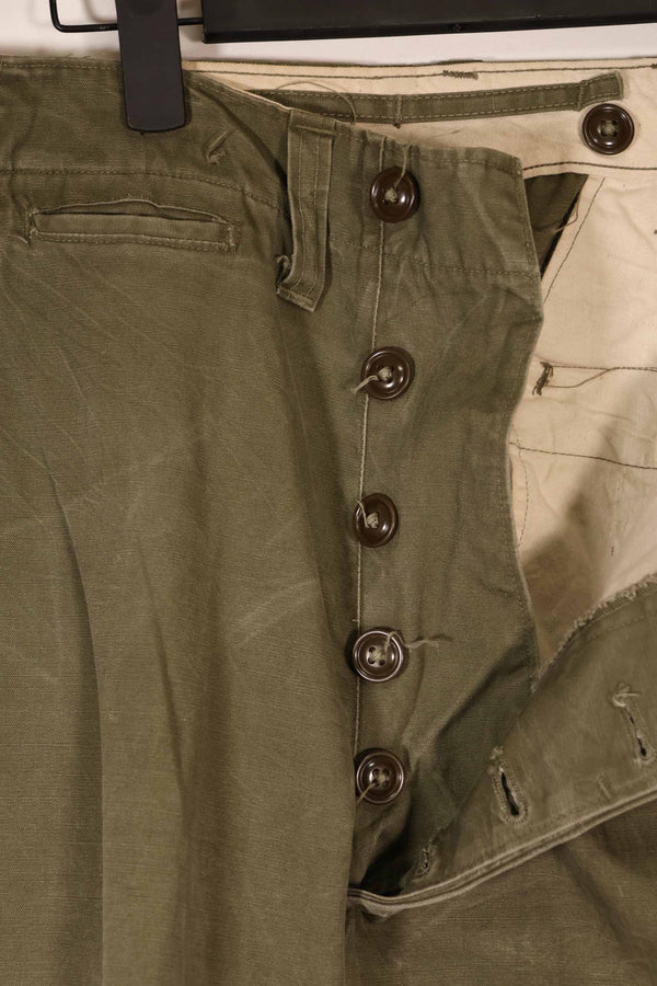 実物　1940年代後半〜50年代前半　M45 ODコットンフィールドパンツ　中古品　使用感強い