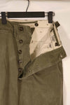 実物　1940年代後半〜50年代前半　M45 ODコットンフィールドパンツ　中古品　使用感強い