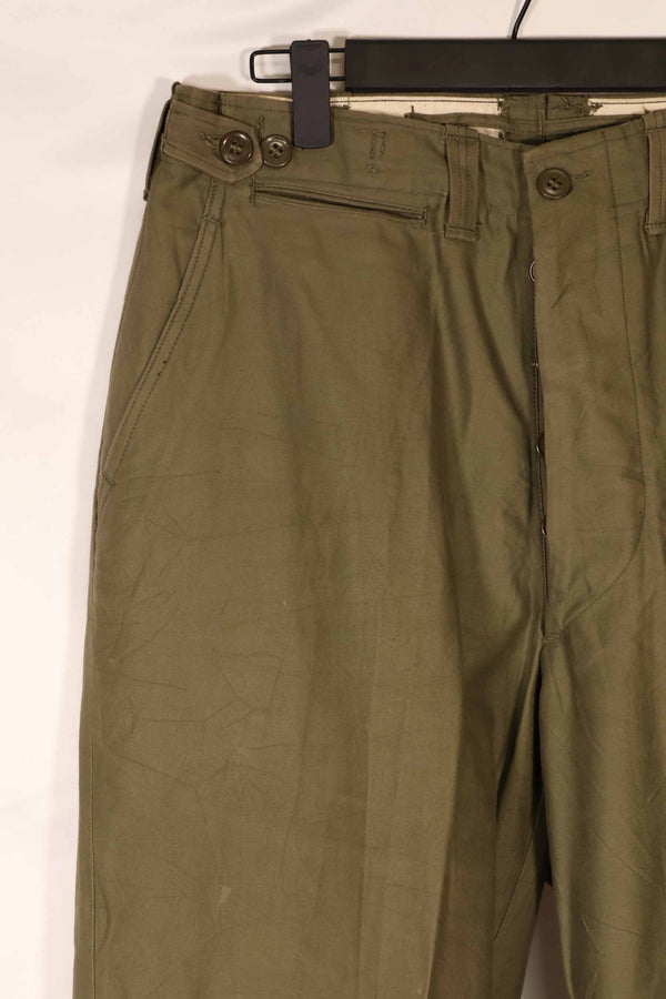 実物　1940年代後半〜50年代前半　M45 ODコットンフィールドパンツ　中古品　状態良い