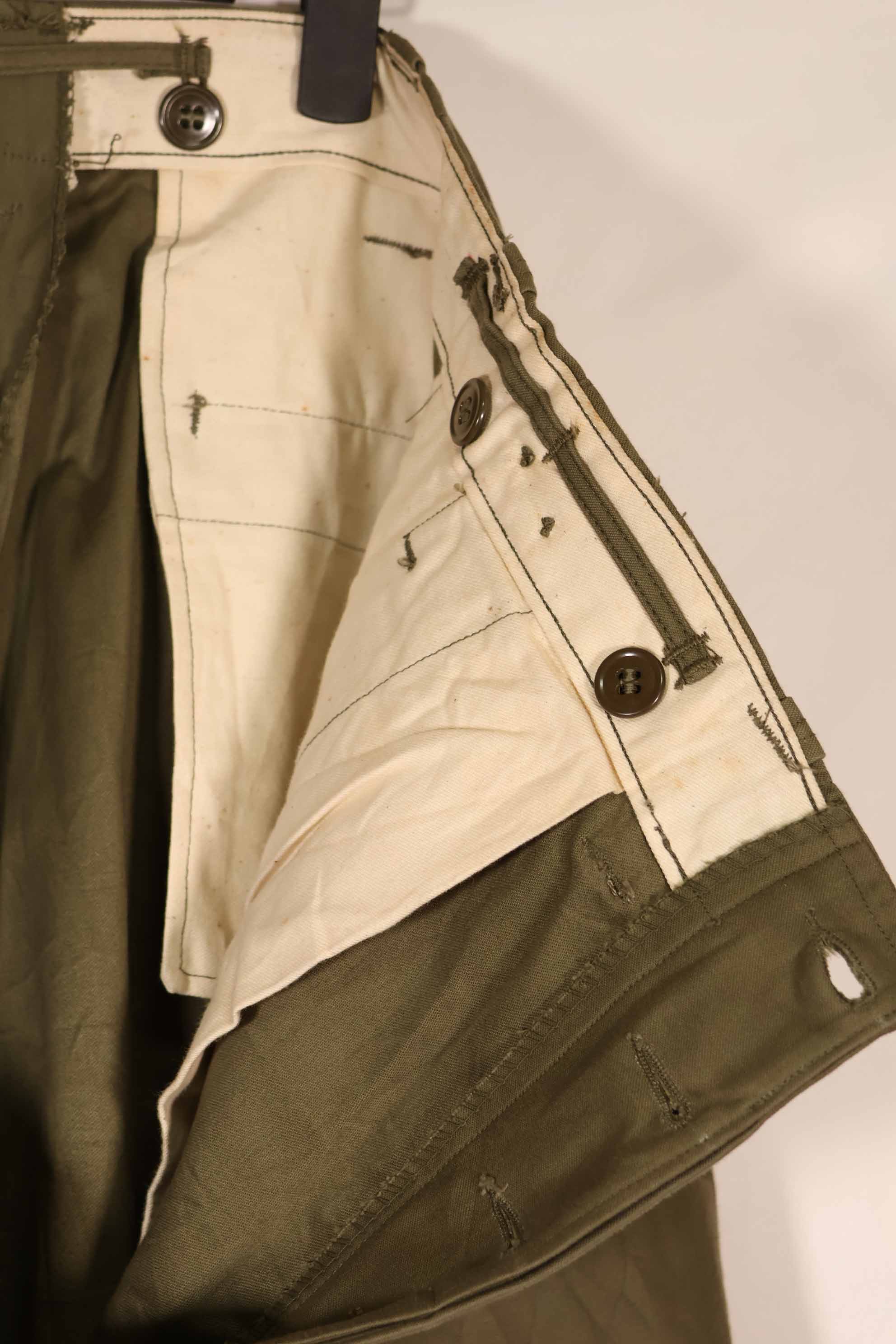 実物　1940年代後半〜50年代前半　M45 ODコットンフィールドパンツ　中古品　状態良い