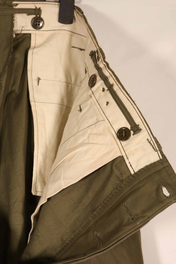 実物　1940年代後半〜50年代前半　M45 ODコットンフィールドパンツ　中古品　状態良い