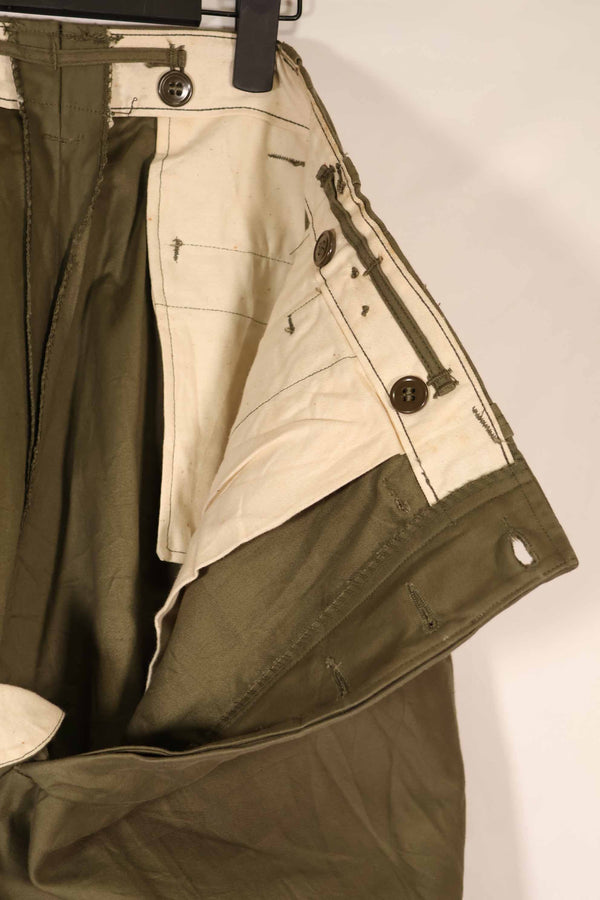 実物　1940年代後半〜50年代前半　M45 ODコットンフィールドパンツ　中古品　状態良い