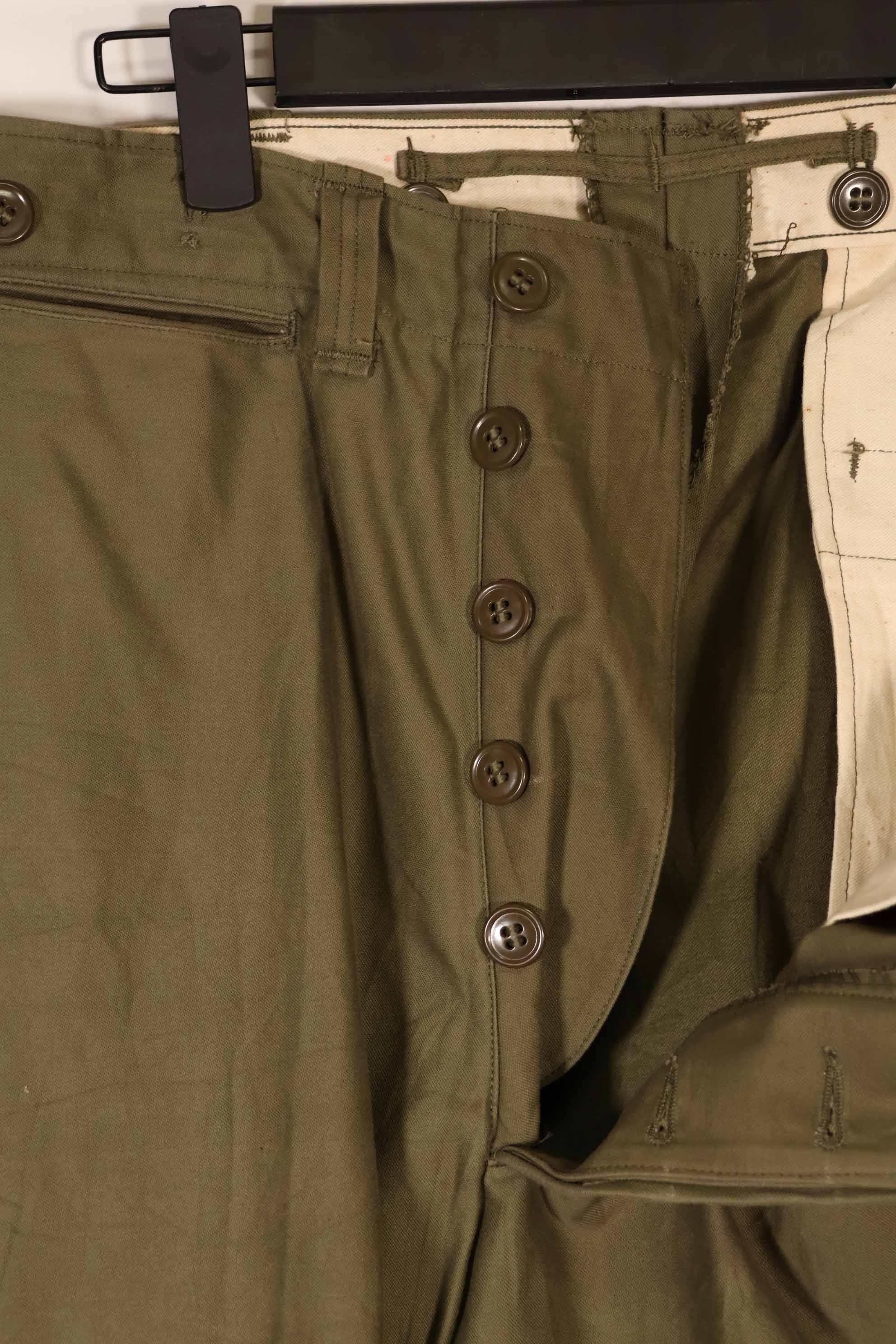実物　1940年代後半〜50年代前半　M45 ODコットンフィールドパンツ　中古品　状態良い