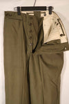 実物　1940年代後半〜50年代前半　M45 ODコットンフィールドパンツ　中古品　状態良い