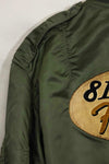 1960年契約　81st Fighter Wing　アメリカ空軍　L2-B　ファイターパイロット　ライトゾーン　フライトジャケット　中古品