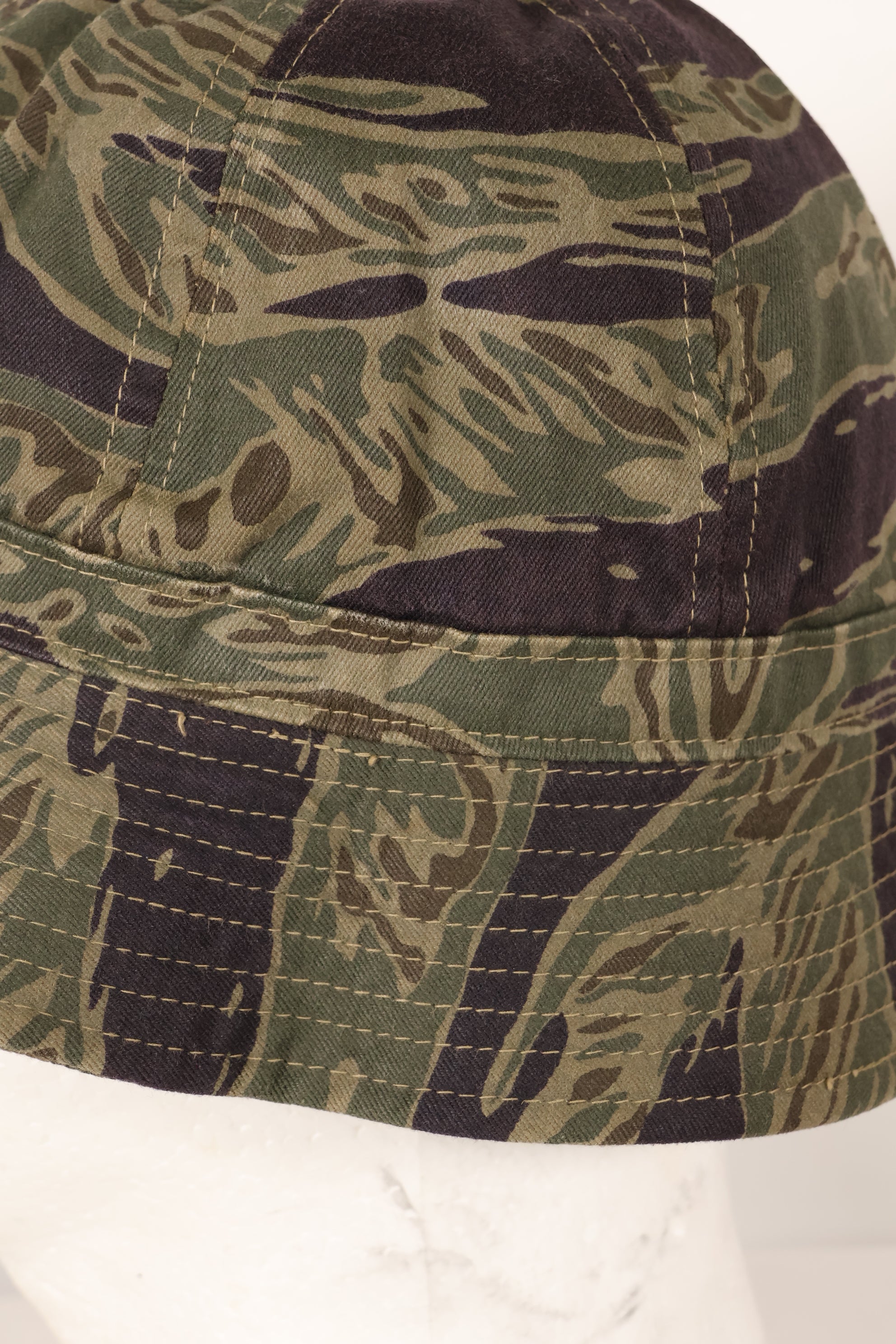 Osaka MASH M Silver Tiger Stripe Beach Ball Hat, used with modifications
