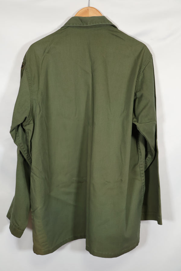 1960年代ロット　OG-107 ユーティリティシャツ　LOCKE　元SF隊員　放出　中古品　ノーアイロンシャツ　A